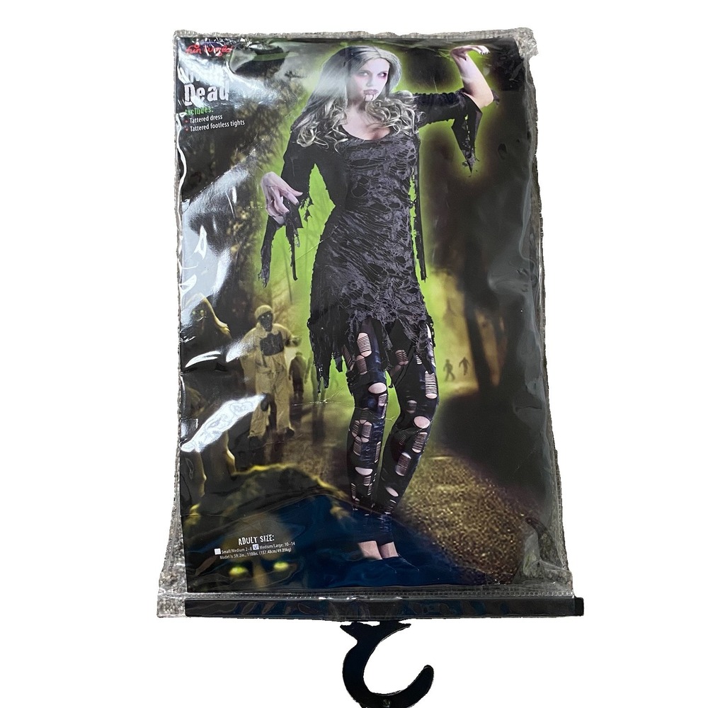 Halloween Costume Women Living Dead Zombie Girl Ages 15 and Up